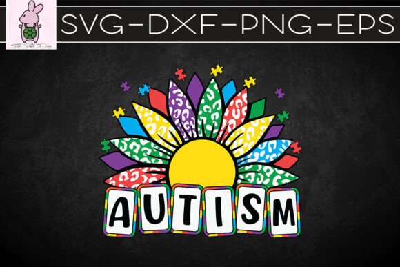Autism Sunflower Graphics for Crafts