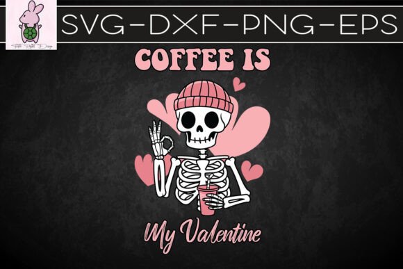 Coffee is My Valentine Retro SVG