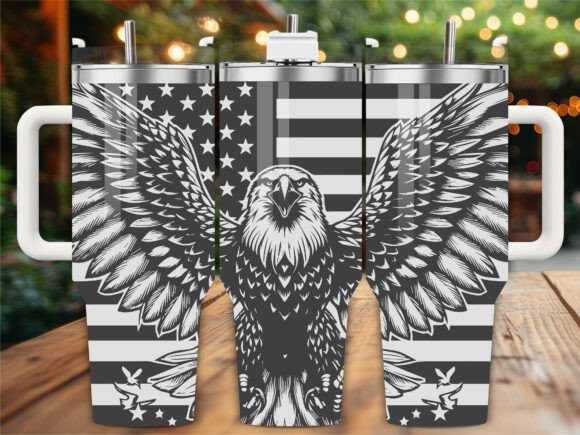 Eagle USA Flag Tumbler Wrap Graphics Review