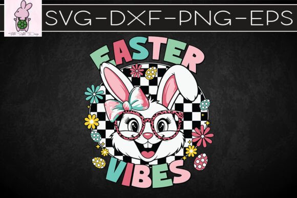 Easter Vibes Rainbow Bunny SVG for Craft & Graphic Branding