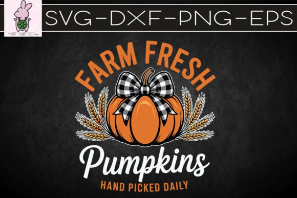 Farm Fresh Pumpkins Autumn SVG: Graphics & Crafts for Branding