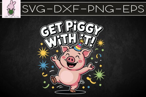 Get Piggy with It Cute Dancing Pig SVG: Crafts & Graphics