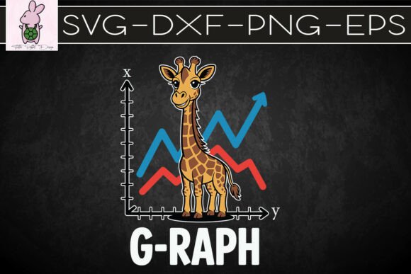 Giraffe Graph Animal Puns SVG: Graphics for Crafts