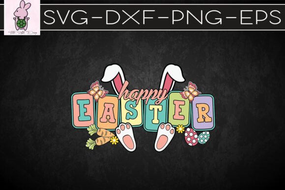 Happy Easter Bunny SVG Graphics for Crafts