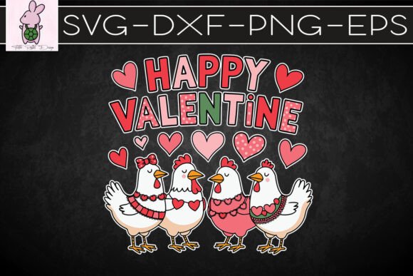Happy Valentine from the Flock SVG: A Graphics Asset for Crafts