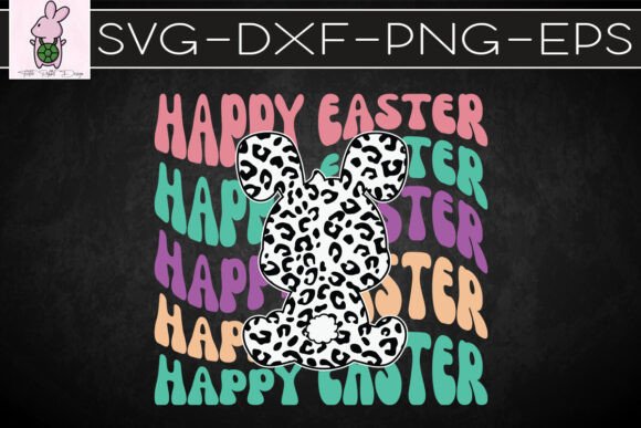 Leopard Easter Bunny SVG Graphics & Crafts