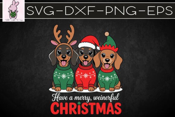 Merry Weinermas Festive Dachshund SVG Review
