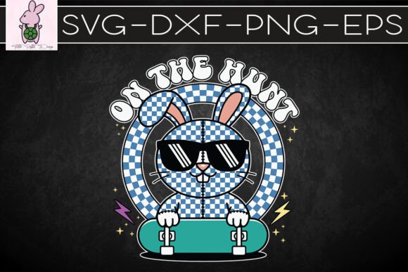 On the Hunt Coquette Easter Bunny SVG for Crafts Graphics