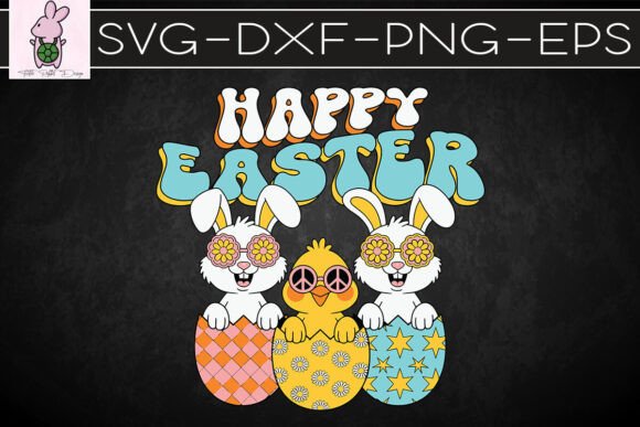 Retro Easter Happy Easter Season SVG for Crafts and Graphics