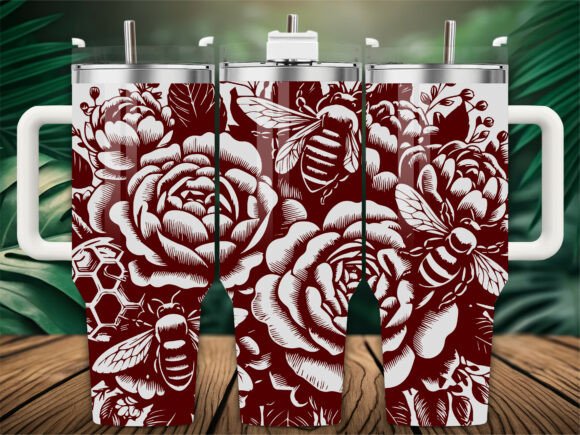 Roses Bee Tumbler Wrap Graphics & Tumbler Wraps Review